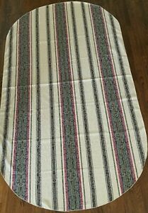 Stunning 60 x 102 oval tablecloth W C Designs Vintage Damask Jacquard Stripe Oval Tablecloth 60 X 102 Ebay