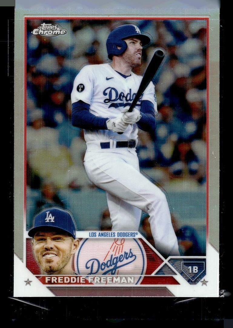 2023 TOPPS CHROME REFRACTOR 5 Freddie Freeman - Los Angeles Dodgers