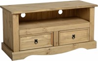 Flat Screen Tv Stand 2 Drawers Solid Pine Flat Packed Open Shelf Home Furniture Flat Screen Tv Stand 2 Drawers Solid Pine Flat Packed Open Shelf Home Furniture