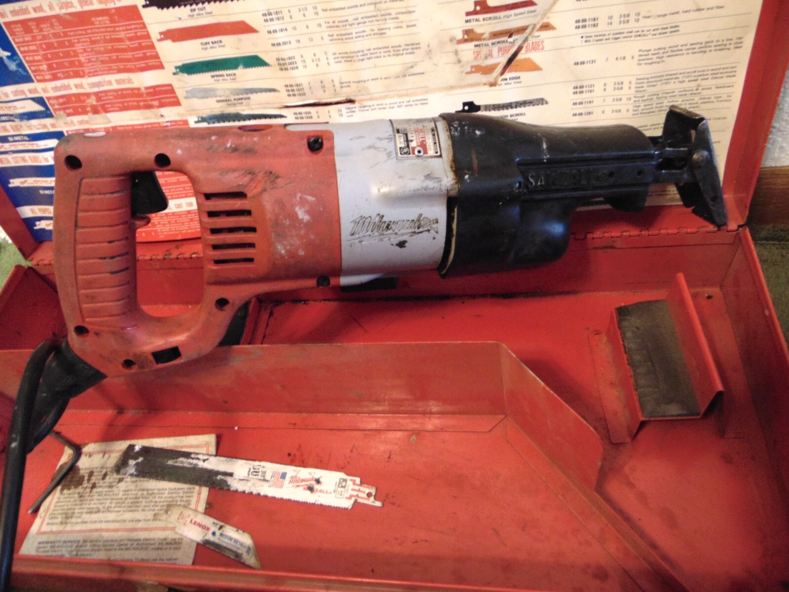 Milwaukee Corded 6507 Reciporating Saw Sawzall W/ Removable Cord