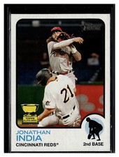 2022 Topps Heritage JONATHAN INDIA #131 RC CINCINNATI REDS MLB ROOKIE GOLD CUP