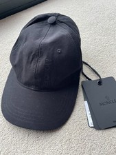 Berretto da baseball Moncler originale Berretto nero nuovo con etichetta