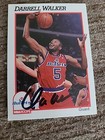 Washington Bullets Guard Darrell Walker Autographed 1991-92 NBA Hoops Card - — photo 1