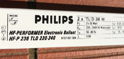 PHILIPS HF-PERFORMER Electronic Ballast HF-P 236 TLD 220-240 2 X 36 TL-D 36W
