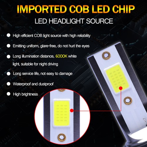 Bombillas antiniebla LED HB4/9006 DRL lámpara de conducción blanca fría 6000K lámpara de alta potencia - Imagen 6 de 20