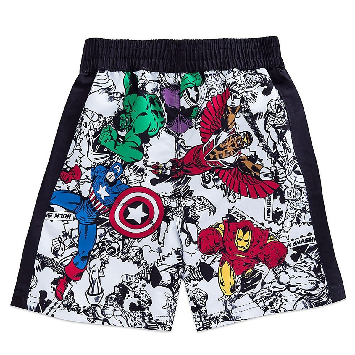 Marvel Avengers Maillot De Bain Garçon – Short De Bain Spider-Man Hulk Iron Man Captain America Bleu Foncé 8 Ans