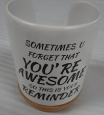 BATHROOM CUP HOLDER - REMINDER YOU ARE AWESOME - NEW UNUSED