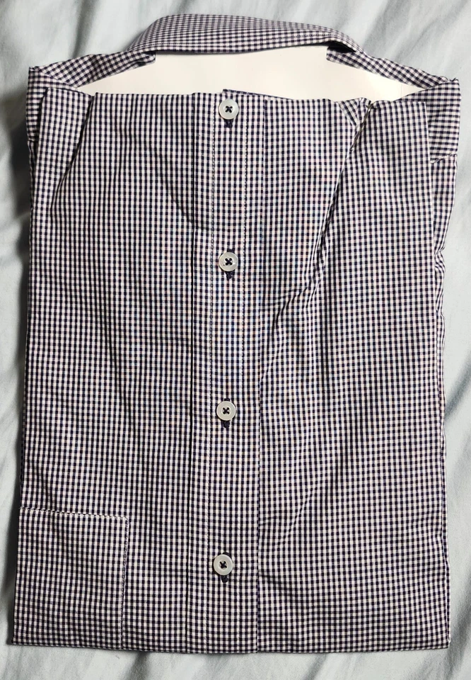 Burberry London Men's Dress Shirt Blue Plaid 100% Cotton Size 16R - Image 2 of 4