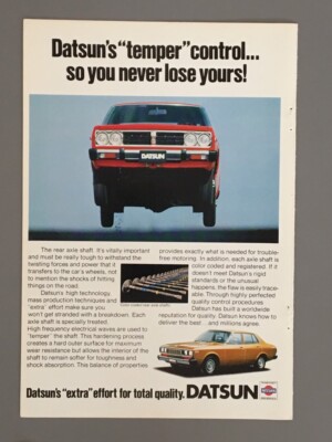1979 Datsun Vintage Magazin Print Anzeige Auto Po27