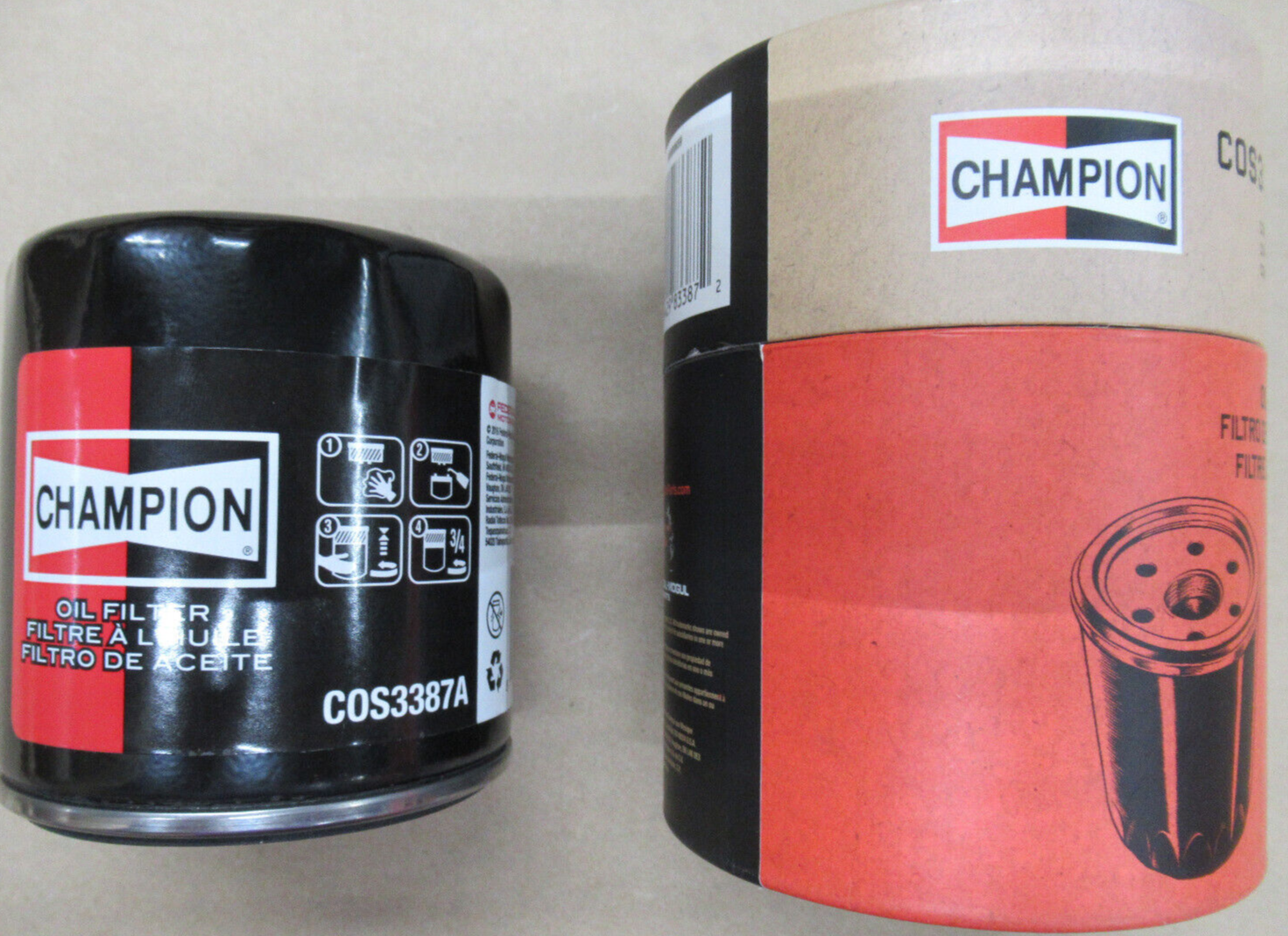 CHAMPION COS3387A OIL FILTER UPC: 884429833872 | eBay