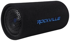 Rockville RTB65A 6.5" 300w Powered Active Car Subwoofer Bass Tube + MP3 Input