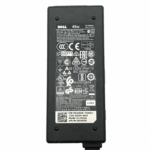 OEM Original Dell 45W AC Adapter Charger LA45NM131 LA45NM121 Power Supply w/PC - Picture 2 of 7