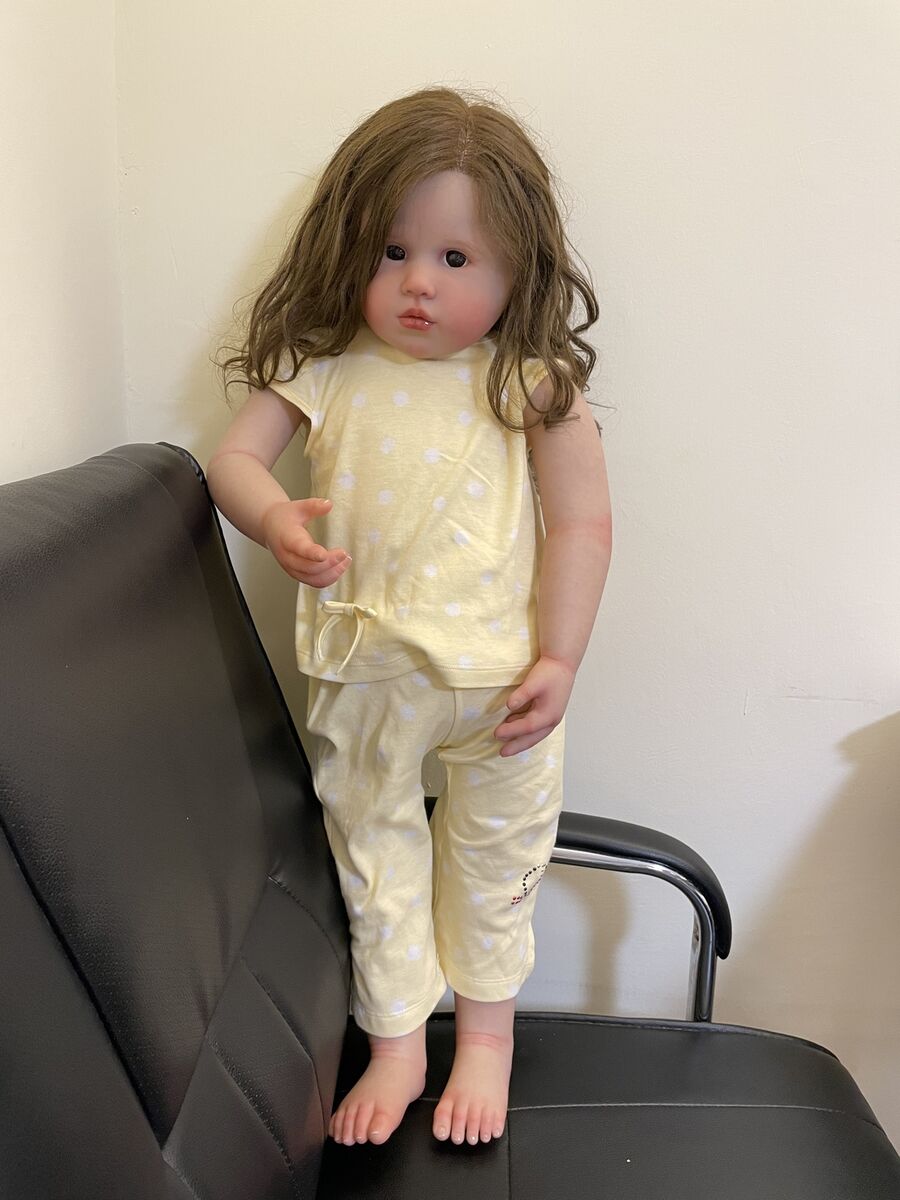 Toddler Reborn Baby Doll Louisa Unpainted Kit Fresh Color Toddler Reborn Baby Doll Louisa Unpainted Kit Fresh Color