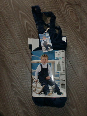 ACTIVE TOUCH - Kleinkinder Schneehose Latzhose in Gr.: 86/92 -Dunkelblau-NEU&OVP
