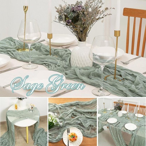 3m Cheesecloth Gauze Table Runner Wedding Large Cloth Soft Centerpiece AU - Picture 34 of 42