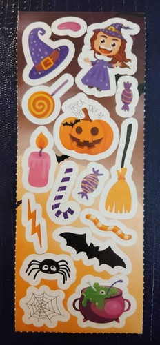 Halloween Stickers Strips Set Of 8