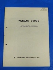 YASKAWA YASNAC 3000G OPERATOR'S MANUAL TOE-C843-5.30