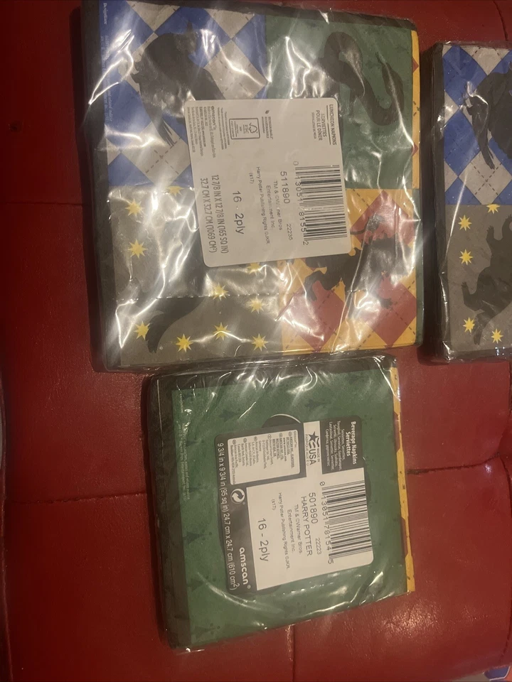 Nuevas Servilletas Harry Potter Escuela Hogwarts Mago Niños Fiesta de Cumpleaños Foto 2 de 2