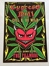 Cypress Hill Original Concert Poster from 1995, the Fillmore in San Francisco