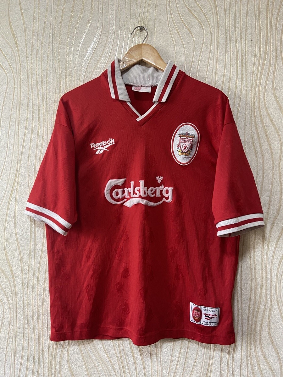 LIVERPOOL 1996 1998 HOME FOOTBALL SHIRT SOCCER JERSEY REEBOK LIVERPOOL 1996 1998 HOME FOOTBALL SHIRT SOCCER JERSEY REEBOK