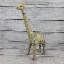 Giraffe Figurine Statue Hand Carved Stone African Decor Sculpture Rare Unique