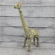 Giraffe Figurine Statue Hand Carved Stone African Decor Sculpture Rare Unique