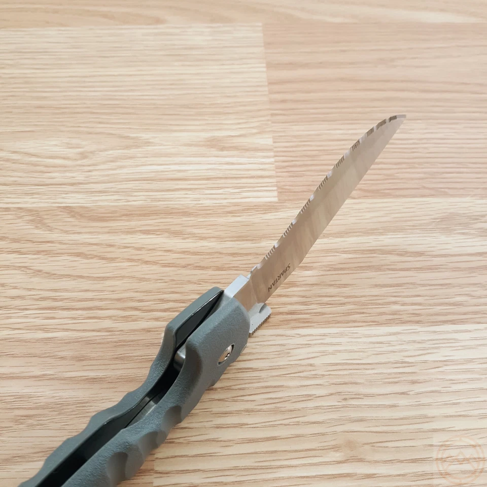 Cuchillo Plegable Cold Steel Spartan 4.5" AUS10A Acero Hoja SERRADA Mango Griv-Ex Foto 4 de 4