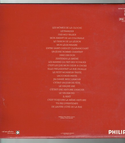 2 X 33 RPM Edith Piaf Discs LP 12 " Mon Legionnaire - OVERSEAS - Philips 6680258 - Picture 6 of 7