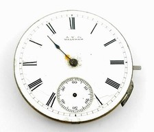 Antique Victorian A.W. Waltham Watch Co 37 mm Pocket Watch Movement E648