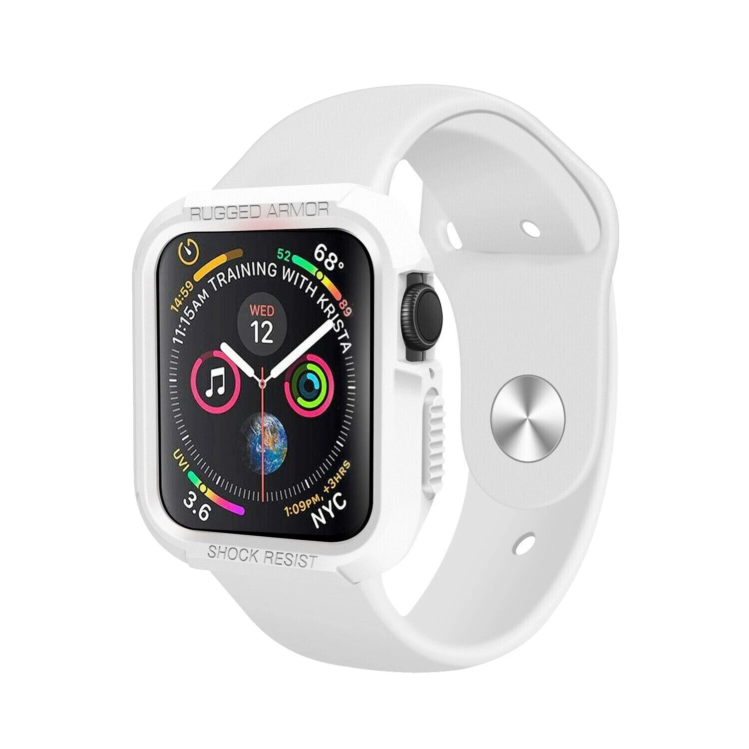 Reloj inteligente blanco casos Para Apple