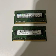 Lot of 2 Various 4GB 1Rx8 PC3L-12800S RAM Laptop Memory