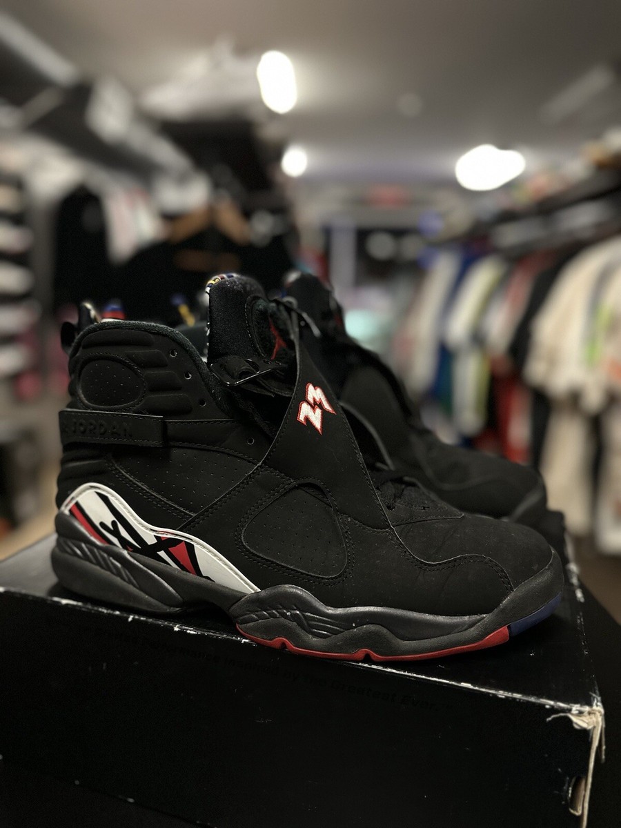 Size 10 -Air Jordan 8 VIII Playoff Nike Retro 305381-061 Black Red