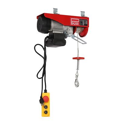 480W Electric Hoist Ceiling Pulley Overhead Crane Winch Lifting Engine Crane