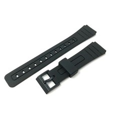 Générique Bracelet Montre Noir Remplacement Pièce pour Casio 283P4, F91, F105,