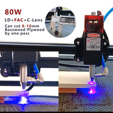 Módulo láser de 80 W con diapositiva de asistencia de aire para corte de grabado láser CNC TTL/PWM
