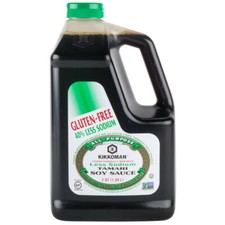 Kikkoman 1/2 Gallon Less Sodium Gluten Free Tamari Soy Sauce