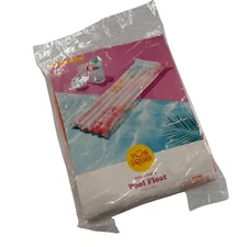 Sun Squad Inflatable Pool Lounge Float Raft Built In Pillow New Open Box