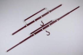 Kimono Telescopic Hanger Max. Length 1250mm W/ Obi Kake Yukata Hakama Set of 4