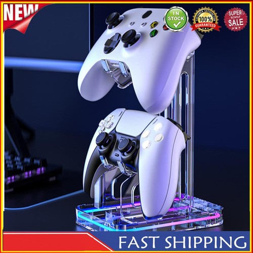 Removable Desk Mount RGB Gamepad Rack Stand Anti-Slip Anti-Scratch for PS5 Xbox