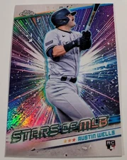 2024 Topps Stars of MLB Chrome #CSMLB77 Austin Wells RC New York Yankees