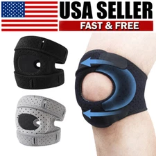 Knee Brace Neoprene Patella Stabilizing Support Adjustable Compression Straps