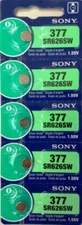 MURATA / SONY 377 SR626SW (5 piece) SR626 V377 Watch Battery USA seller