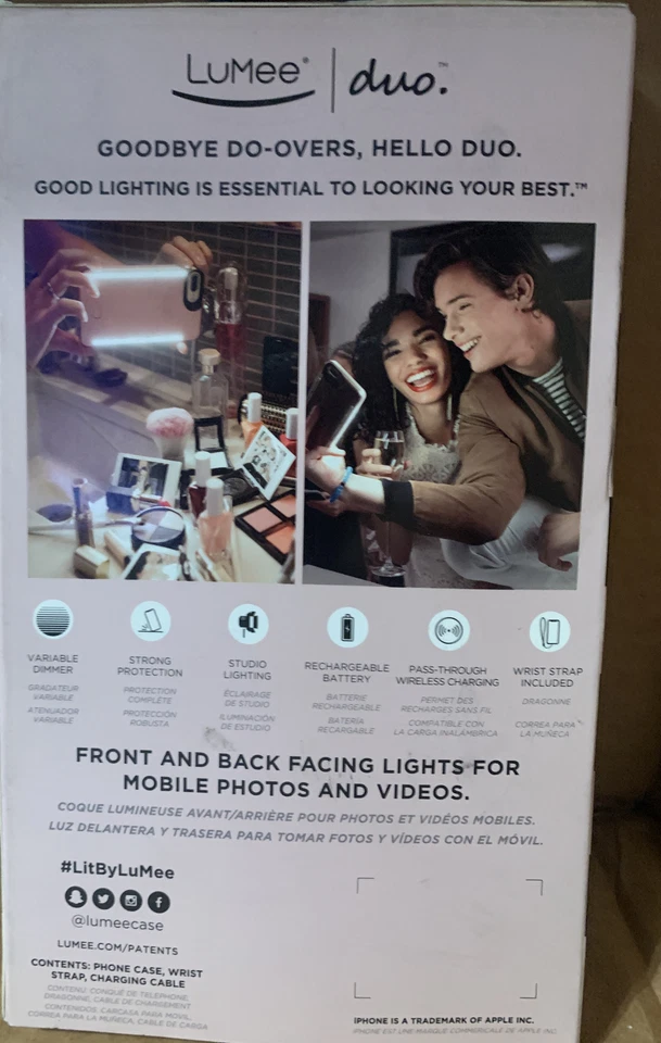 ⚡️LuMee Duo Metallic Marble - Lighted Case (iPhone 6/7/8 Plus 🆕👌 - Image 3 of 3