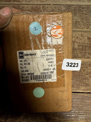 Cutler-Hammer C0075A2F Control Transformer J