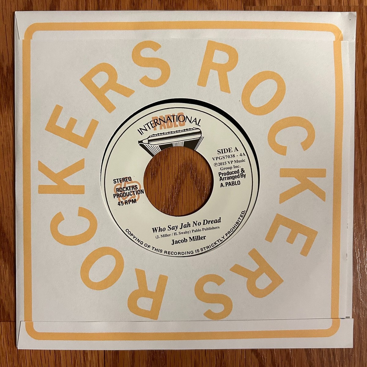JACOB MILLER Who Say Jah No Dread 45 Box on VP NM uk roots