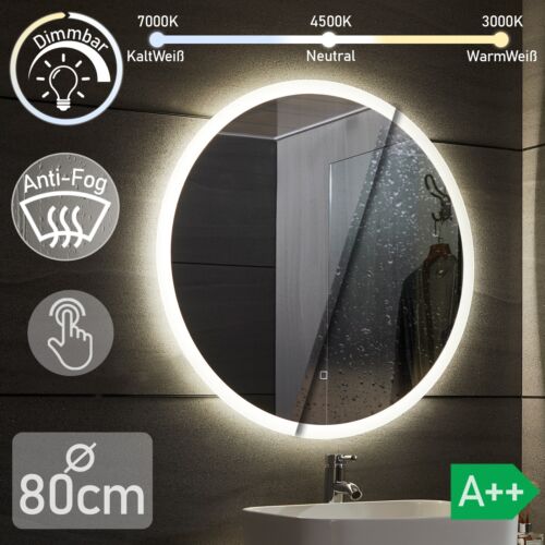 Aquamarin® Badspiegel LED Badezimmerspiegel Wandspiegel Lichtspiegel Bad - Bild 37 von 48