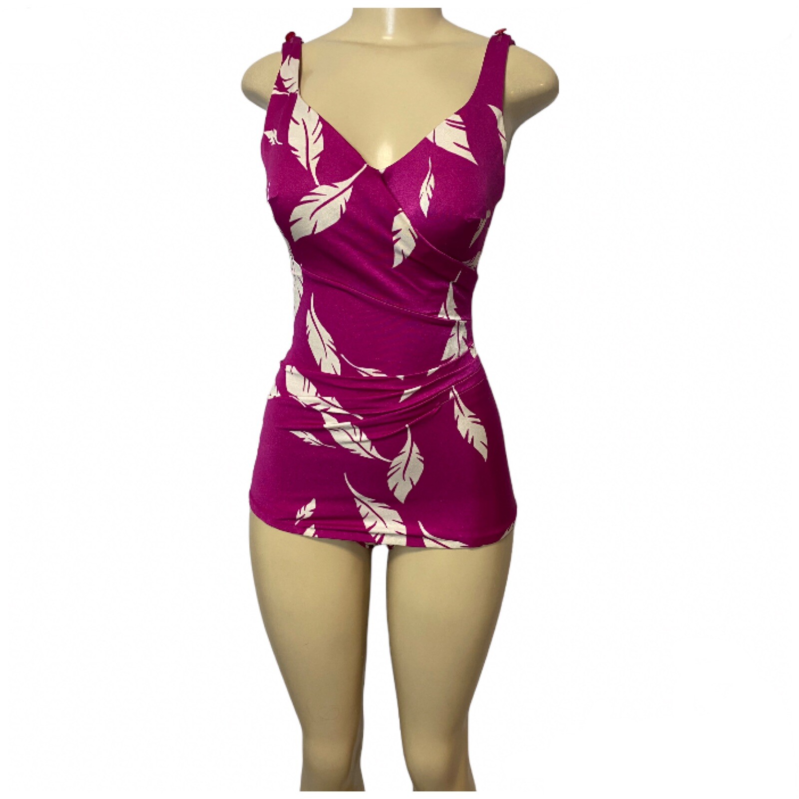 Vintage Royal Hawaiian Swimsuit Hot Pink Print Twist … Gem