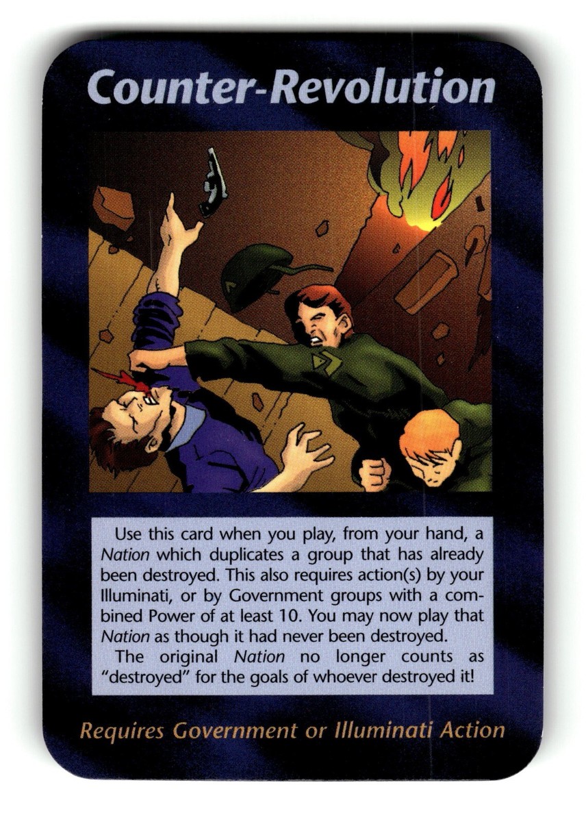 Counter-Revolution card Unlimited INWO Illuminati New World Order