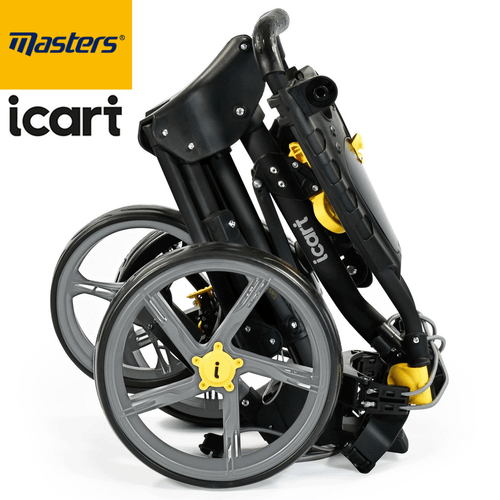 MASTERS iCART EVO 3 WHEELED GOLF TROLLEY / PUSH CART +FREE UMBRELLA