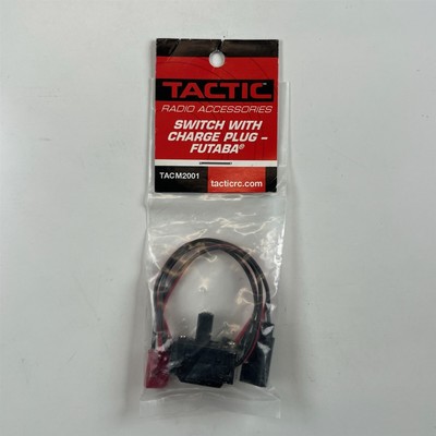 Tactic TACM2001 Switch with Charge Plug (for Futaba) NEW